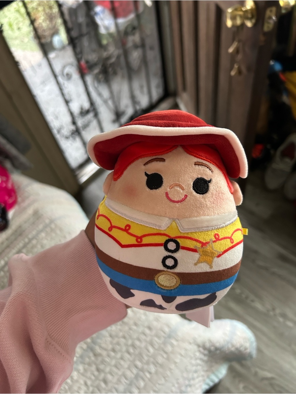 Disney Red-Haired Cowgirl Plush Toy with Yellow Outfit Accents